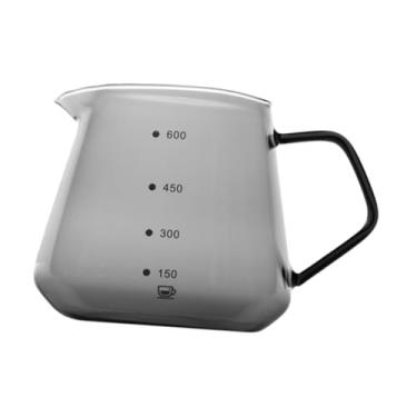 Imagem de Ｂｅｓｇａ Copo de café expresso, jarra para espumar leite, acessórios para máquina de café expresso, copo medidor de vidro com bico para despejar, para, Preto