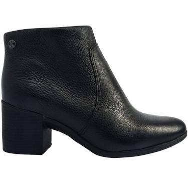 Imagem de Bota Casual Feminina em Couro Confort Com Zíper Cano Baixo Bottero 346901