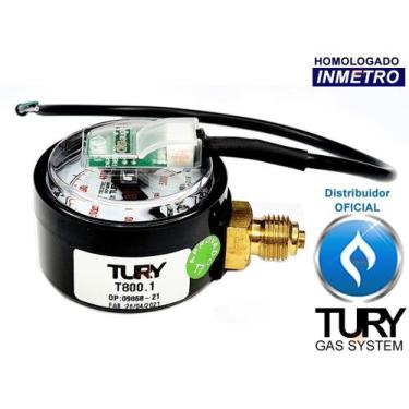 Imagem de Manômetro T800.1 5V Tury Gas Kit 5 Geração Stag, Sgv 5 E 6