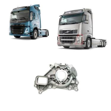 Imagem de Flange Da Bomba D Agua 20505543 Caminhões Volvo Fh Fm - Brc