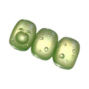 Imagem de Verde Rosa Azul Translúcido Olho De Gato Vidro Esfera Gel Esmalte 12ml