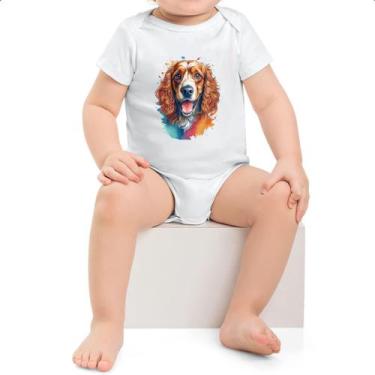Imagem de Body infantil Cocker spaniel ingles Watercolor Arte - Alearts, G
