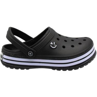 Imagem de Clog Yvate Furos Confortável Infantil Menino, Preto, 33