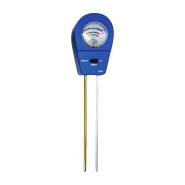 Imagem de Ｂｅｓｇａ Testador de acidez e umidade do solo 3 em 1, higrômetro, medidor portátil de umidade do solo para quintal, sem necessidade de bateria, Azul