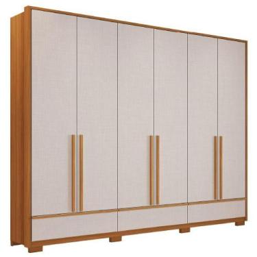 Imagem de Guarda Roupas Casal 6 Portas 3 Gavetas Espanha Madeirado - NOTÁVEL MÓV