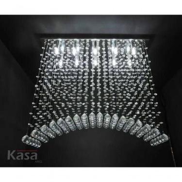 Imagem de Lustre Para Sala, Quarto, Sala De Jantar, Hall, Cozinha Em Cristal K9 Base 18x100 90cm