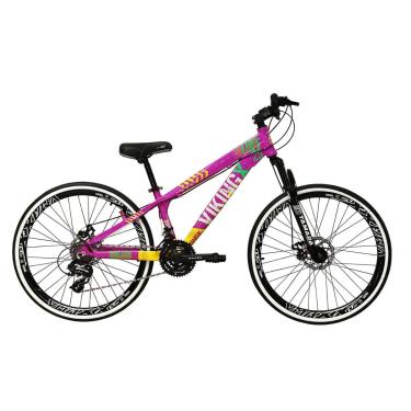 Imagem de Bicicleta Aro 26 Vikingx Tuff 21v Alumínio Freio a Disco Suspensão Aros Vmaxx-Unissex