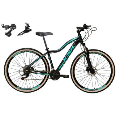 Imagem de Bike Aro 29 KSW Mwza Feminina 24v Shimano Freio a Disco Suspensão Quadro Alumínio MTB-Feminino