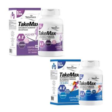 Imagem de Kit 2 Polivitamínico Homem e Mulher A-Z TakeMax - TakeCare