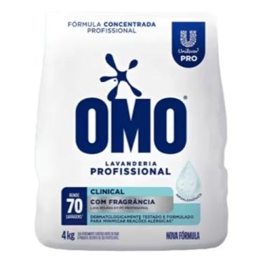 Imagem de OMO Lavanderia Professional Clinical, Detergente em Pó com Fragrância, 4kg, Rende 70 Lavagens