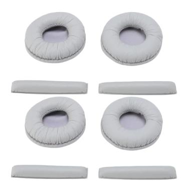 Imagem de VBESTLIFE Pontas de Ouvido Com Fone de Ouvido, 2 Conjuntos de Fones de Ouvido + Almofadas de Fita de Cabeça Substituição para Px200 Px200-ii Px100 Px100-ii Px80 Px90 Pc130 Pc131 Fones de (Cinza)