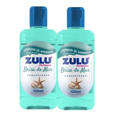 Imagem de Kit 2 Limpador Perfumado de Ambientes Concentrado Brisa do Mar Zulu 12