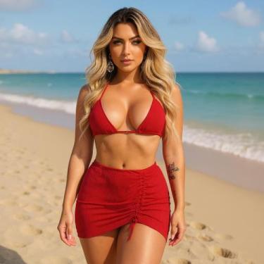 Imagem de Biquíni Triquini Moda Praia Verão Moda Feminina Diversas Cores - Gisel