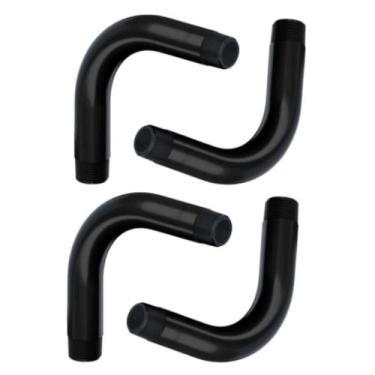 Imagem de Kit 4 curva 1" 90 pvc rosca preta - MASSTER
