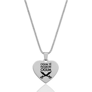 Imagem de Colar Orixá Ogum Pingente Coração Conexão Espiritual - Balaio de Santo