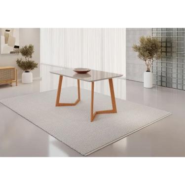 Imagem de Mesa Fineza Tampo 1,20x80 Com Vidro Off JCM Movelaria