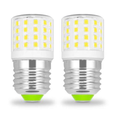 Imagem de Lâmpada LED para geladeira BROLSKUN 4W 600LM E26 5000K, pacote com 2