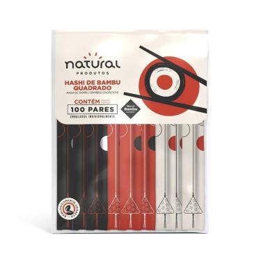 Imagem de Hashi Descartável De Bambu Natural Produtos 21Cm 100 Pares
