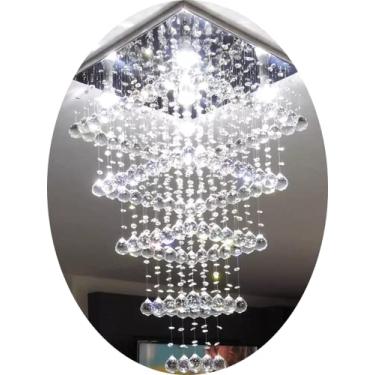 Imagem de Lustre De Cristal Para Vão De Escada, Pé Direito Duplo (2m)