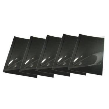 Imagem de Kit 5 Capas Encadernação Térmica Até 60 Folhas A4 Preta - IBACEMIL