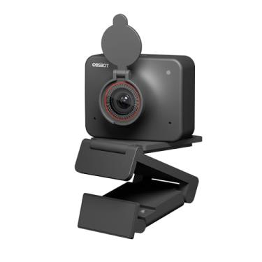 Imagem de OBSBOT Meet Webcam 4K com Tecnologia de IA, Enquadramento e Foco Automático de IA, Webcam com Microfone, Bokeh de Fundo, 60 FPS, HDR, Modo de Beleza, Webcam para PC, Streaming, Conferência, Jogos etc.