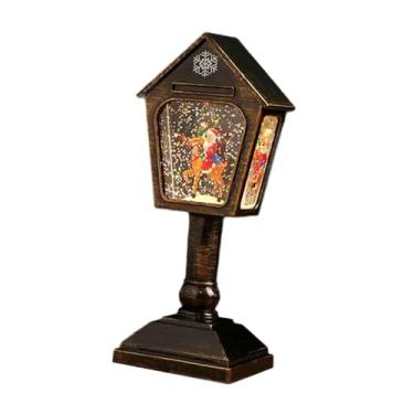 Imagem de Esquirla Globo de neve de Natal, caixa de música brilhante, decoração, ornamento, caixa de música elétrica, lanterna de Natal para meninas, casa, Bronze