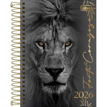 Imagem de Tilibra - Agenda Espiral Diária 14,0 x 20,0 cm Louvor 2026 - Leão - Forte e Corajoso