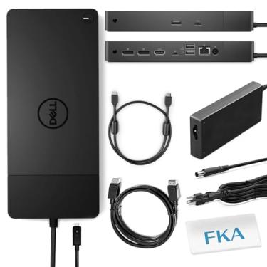 Imagem de Estação de ancoragem Dell WD19TB, base de desempenho WD19TB com adaptador de energia de 180 W + entrega de energia de 130 W + cabo HDMI + cabo DisplayPort