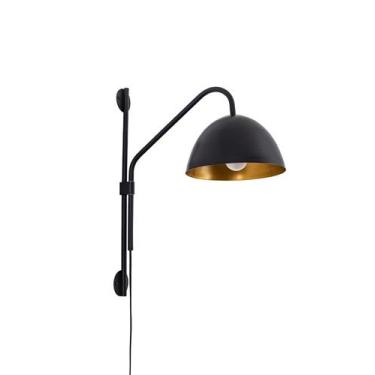 Imagem de Lustre Arandela Versa Cúpula Cone Retro Articulada Preto e Cobre 361 -