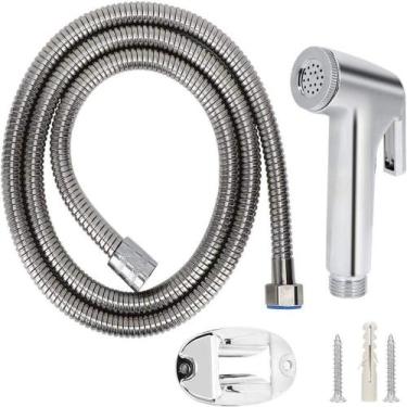 Imagem de Ducha Higienica Intima Cromada Abs Com Gatilho Completa Para Banheiro 