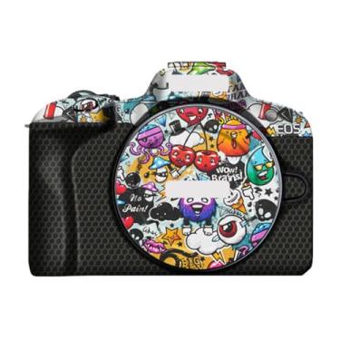 Imagem de R 100 Adesivo de corpo de câmera kit de película protetora acessórios de pele decalques de vinil para Canon EOS R100 (grafite branco)