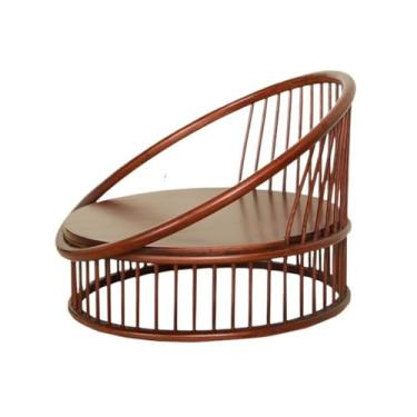 Imagem de Cadeira de chão portátil, cadeira sem pernas, cadeira preguiçosa, cadeira de encosto de janela de sacada, cadeiras de varanda, sofá preguiçoso portátil de bambu, meditação, cadeiras de chão com