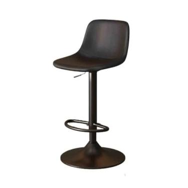 Imagem de ZzleoyuUUs-12 Cadeira de elevação fácil de montar, banco alto de luxo, banco giratório para casa, banco traseiro (preto)