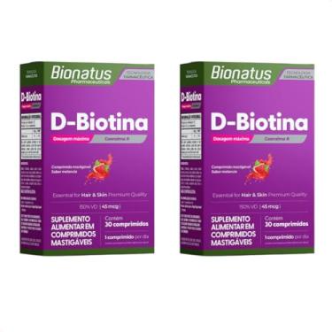 Imagem de Kit com 2 Biotina Mastigavel Suplemento Alimentar