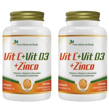 Imagem de KIT 2X Vitamina C + D3 + Zinco 60 cápsulas - Flora Nativa