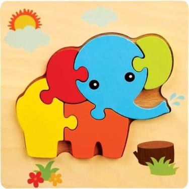Imagem de QUEBRA-CABEÇA Madeira Elefante RF8 Sortido em MDF para +3 ANOS - Toy M