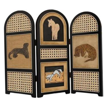 Imagem de IEUDNS Mini compacto, painel divisor de ambientes, decorativo, elegante, colecionável, artesanato, decoração para entrada de quarto