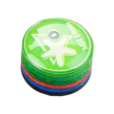 Imagem de Dynwave Ponta de taco de sinuca, acessórios para vara de sinuca, suprimentos de alta dureza, diâmetro profissional de 14 mm, substituição para homens, Verde