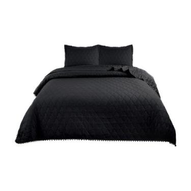 Imagem de Conjunto de colcha de algodão de 1,5 quadrados com fronha - Lightbek O