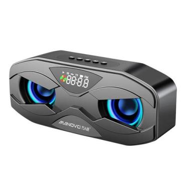 Imagem de Alto-falante Bluetooth Generic Cool Owl Design com rádio FM preto - Om