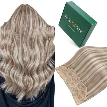 Imagem de Extensões de cabelo de arame Easyouth Blonde Highlight 70g 30cm