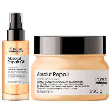 Imagem de Kit Absolut Repair L`Oréal Professionnel Máscara 250g + Óleo Multibeneficios 10 em 1 90ml