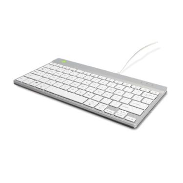 Imagem de R-Go Tools Compact Break Teclado ergonômico QWERTY (EUA), Wired, W128444811 (teclado QWERTY (EUA), com fio, branco)