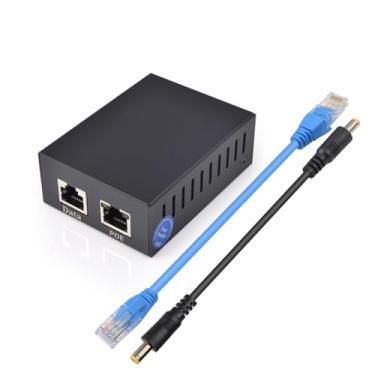 Imagem de REVODATA Divisor industrial Gigabit PoE, saída CC 24V, compatível com IEEE802.3af/at/bt 50W, 10/100/1000Mbps adaptador divisor Ethernet para câmera IP, terminais não PoE (PS2450G)