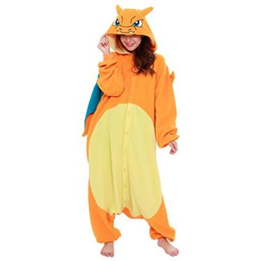 Imagem de SAZAC Kigurumi - Pokemon - Charizard - Macacão de Halloween Fantasia Laranja