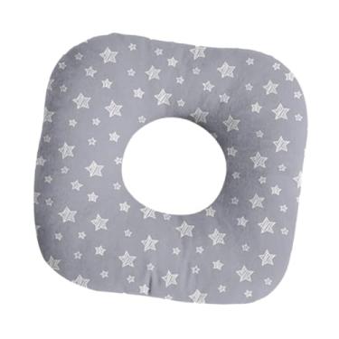 Imagem de IEUDNS Almofada para piercing de orelha, protetor auricular, respirável, moderna, em formato de O, almofada para dormir lateral para sofá doméstico, Estrela