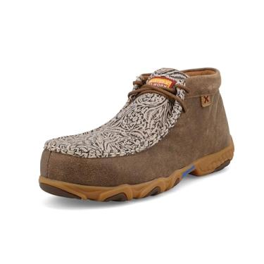 Imagem de Twisted X Tênis de condução feminino Chukka Nano Toe - Wdmxn03, Estampa bomber e nude, 5.5 Wide