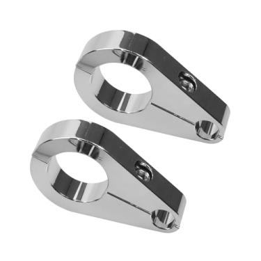 Imagem de Grampo de cabo do acelerador de embreagem de 3,15 cm para Harley Can-Am Honda Kawasaki Suzuki Yamaha Polaris, pacote com 2, prata