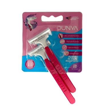 Imagem de Aparelho de Depilar Descartável Feminino Dunya 2 Lâminas 2 Unidades