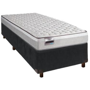 Imagem de Cama Box + Colchão Solteiro Molas Ensacadas Inducol